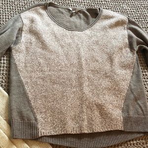 Athleta color block sweater 100% merino wool